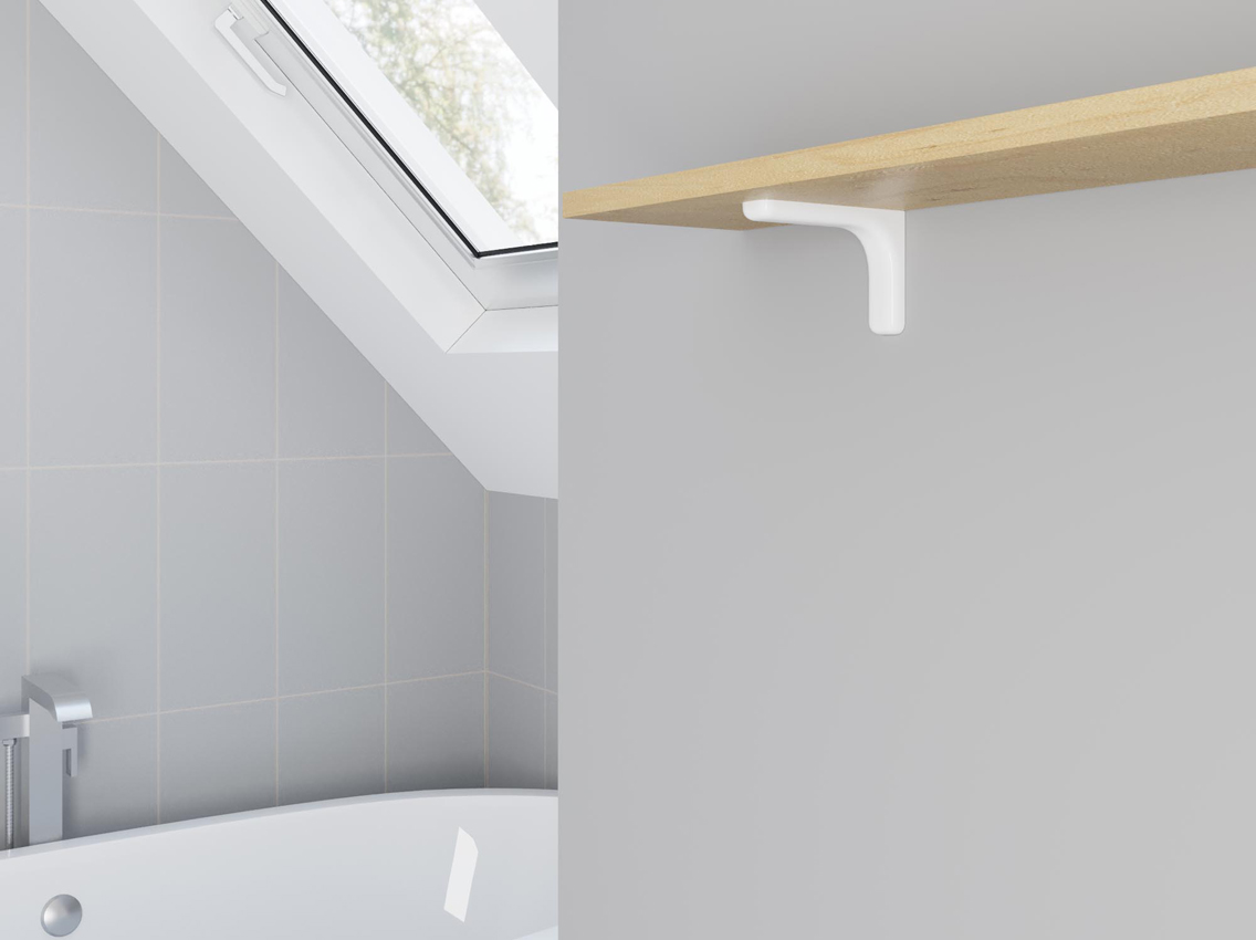 Консоль декоративная GIFF L=120 белый